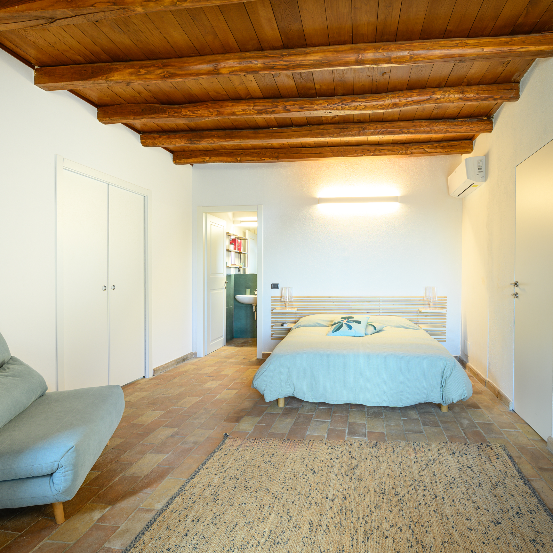 Letto matrimoniale della camera Libeccio
