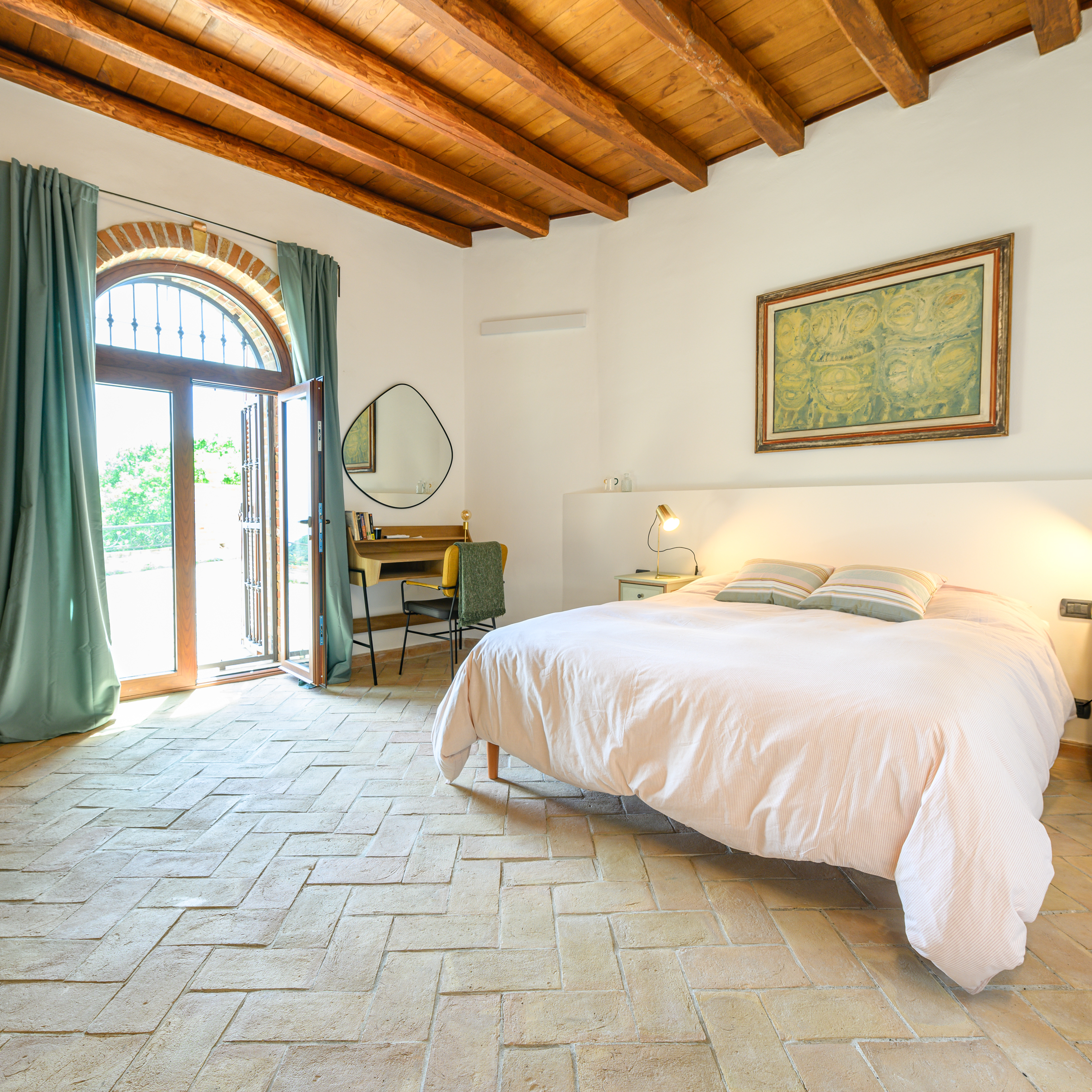 Letto matrimoniale della camera Scirocco